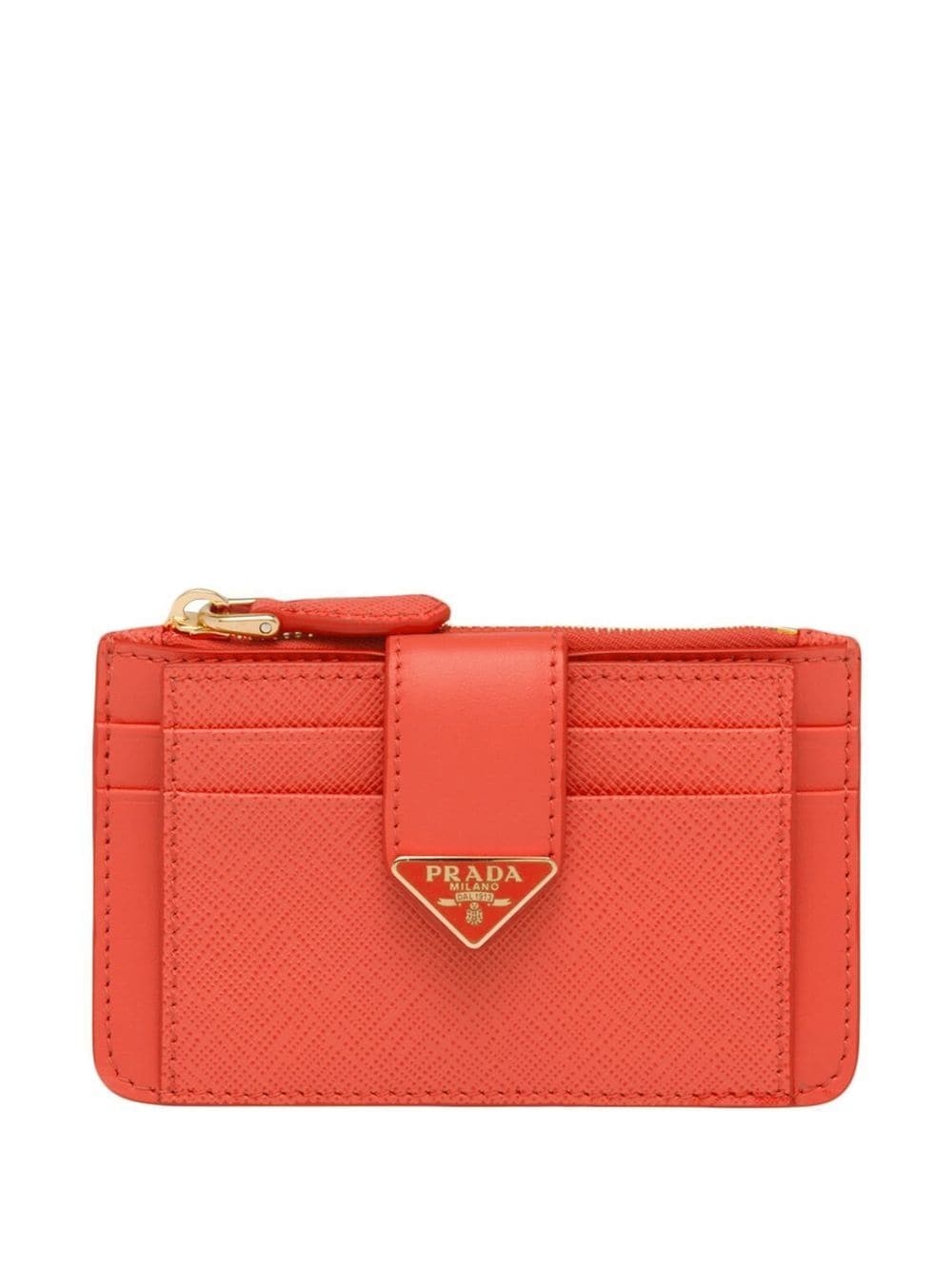 logo-plaque zip-fastening purse - 1