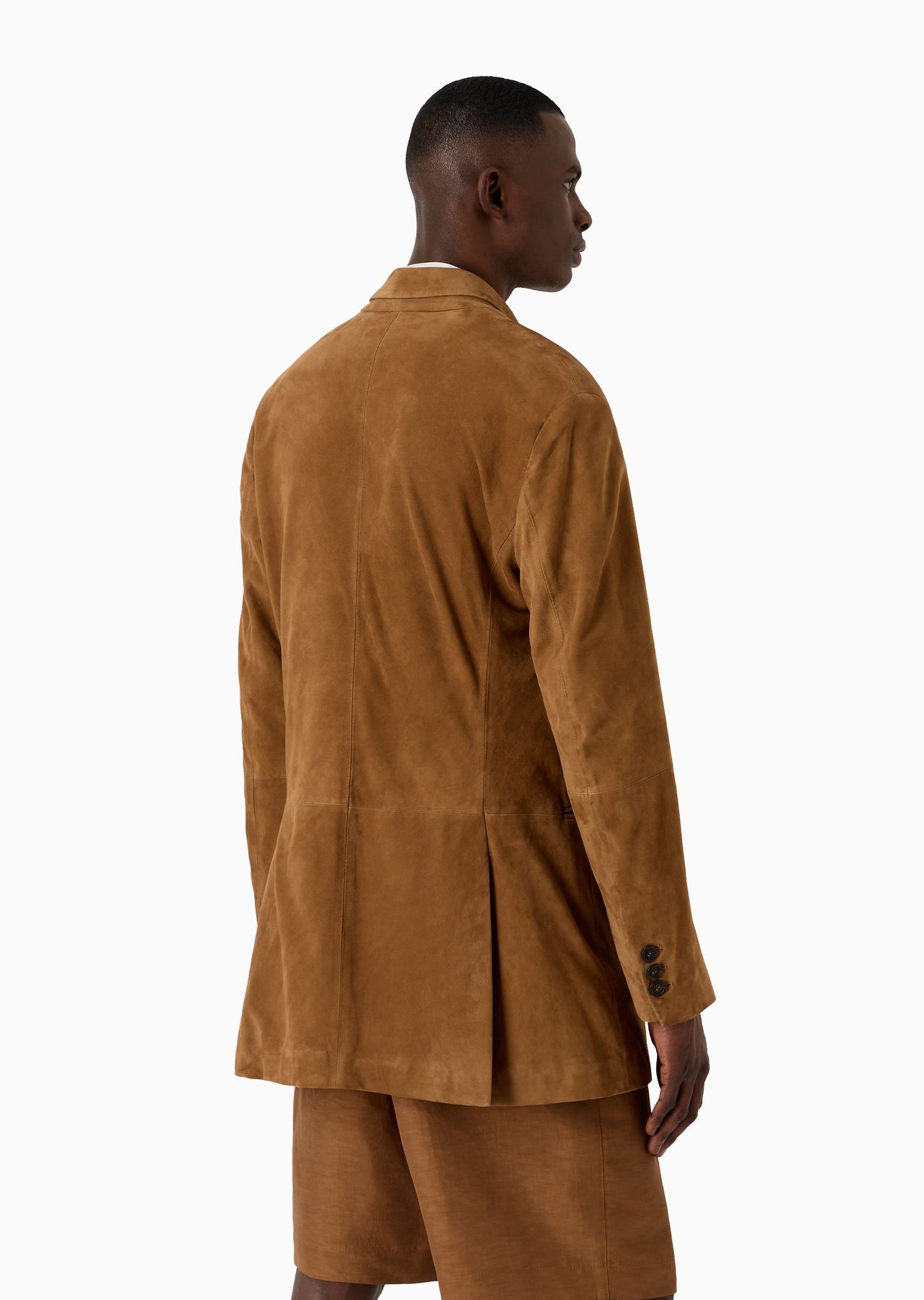 Single-breasted suede jacket - 3