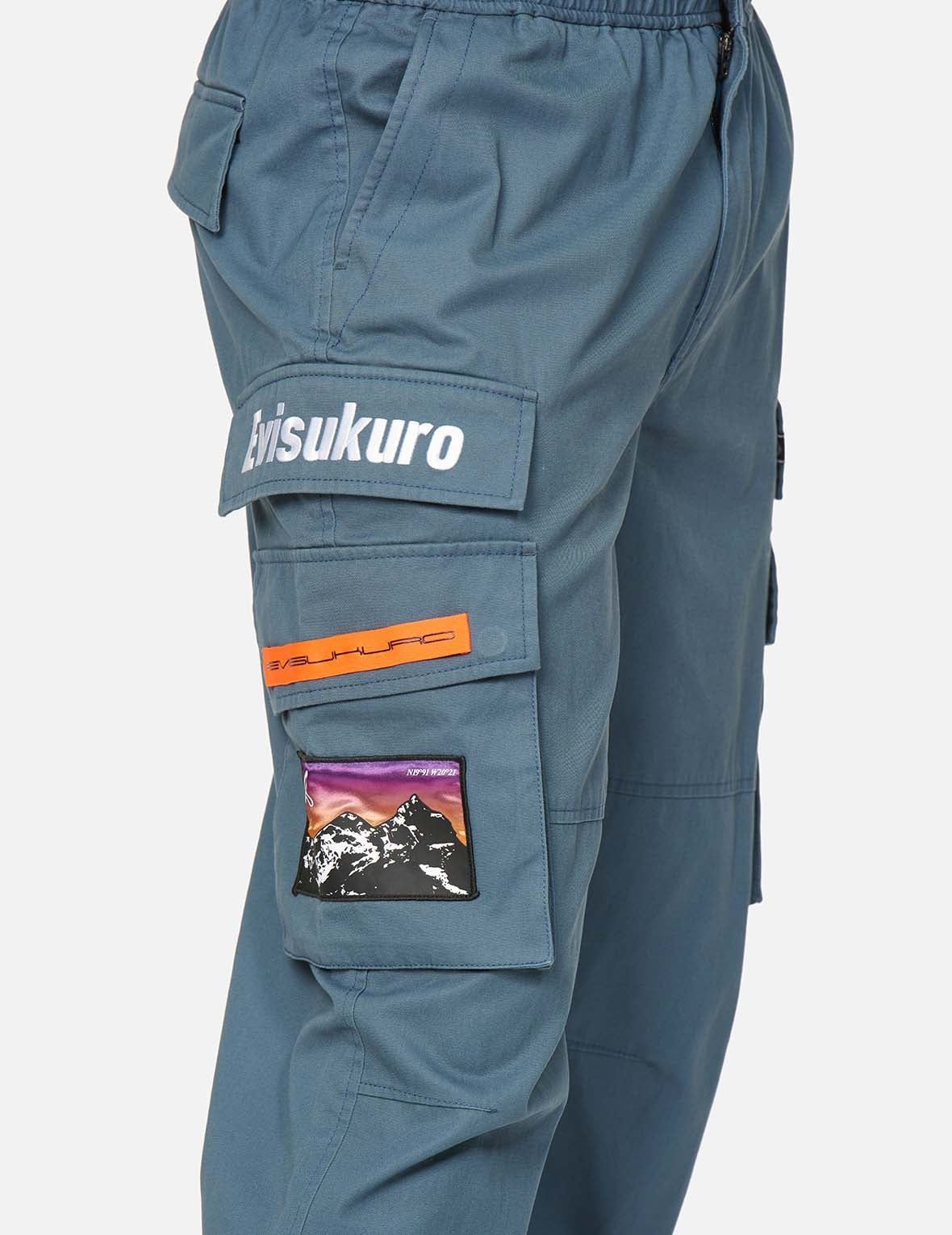 Logo and Seagull Embroidered Cargo Pants - 9