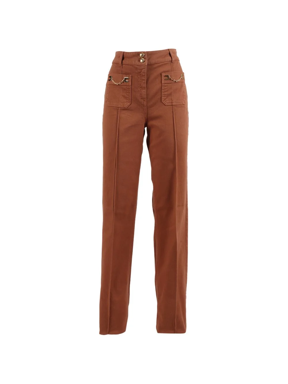 chain-detail trousers - 1