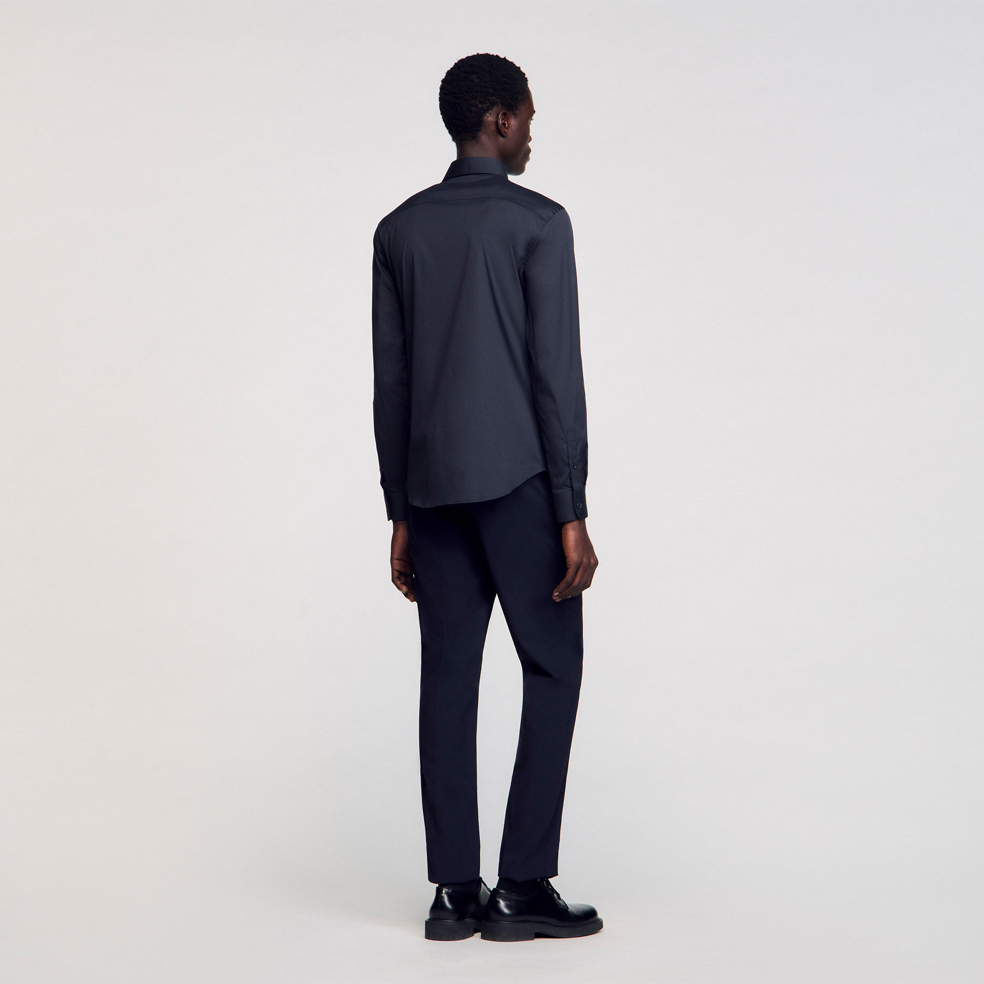 FITTED STRETCH COTTON SHIRT - 6