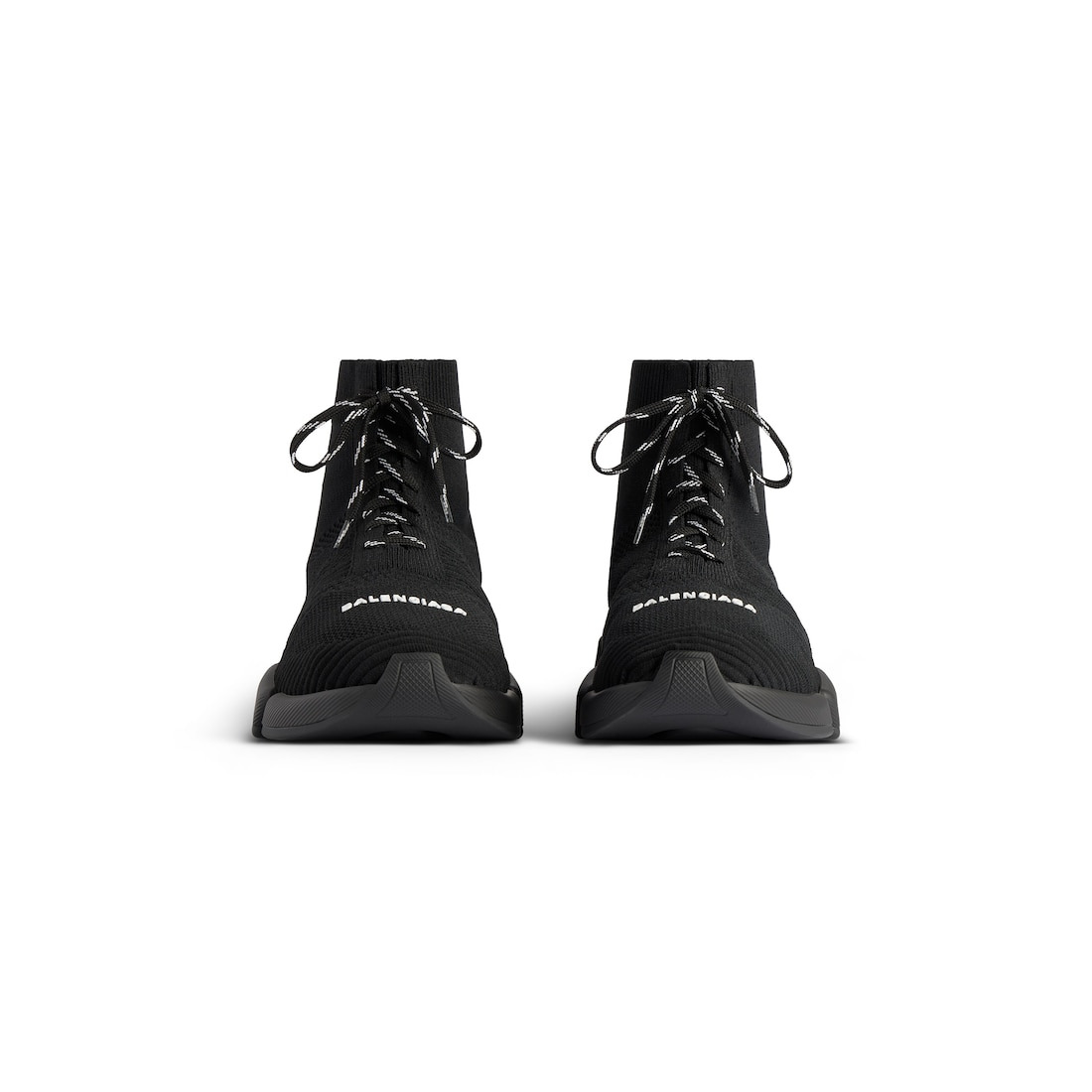 Men's Speed 2.0 Lace-up Recycled Knit Sneaker in Black - 3