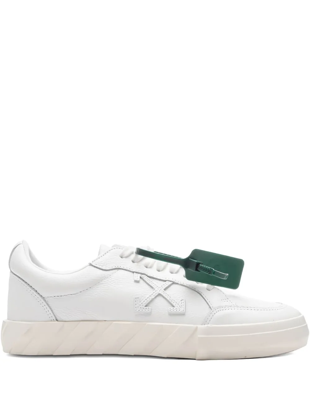 vulcanized low leather sneakers - 1
