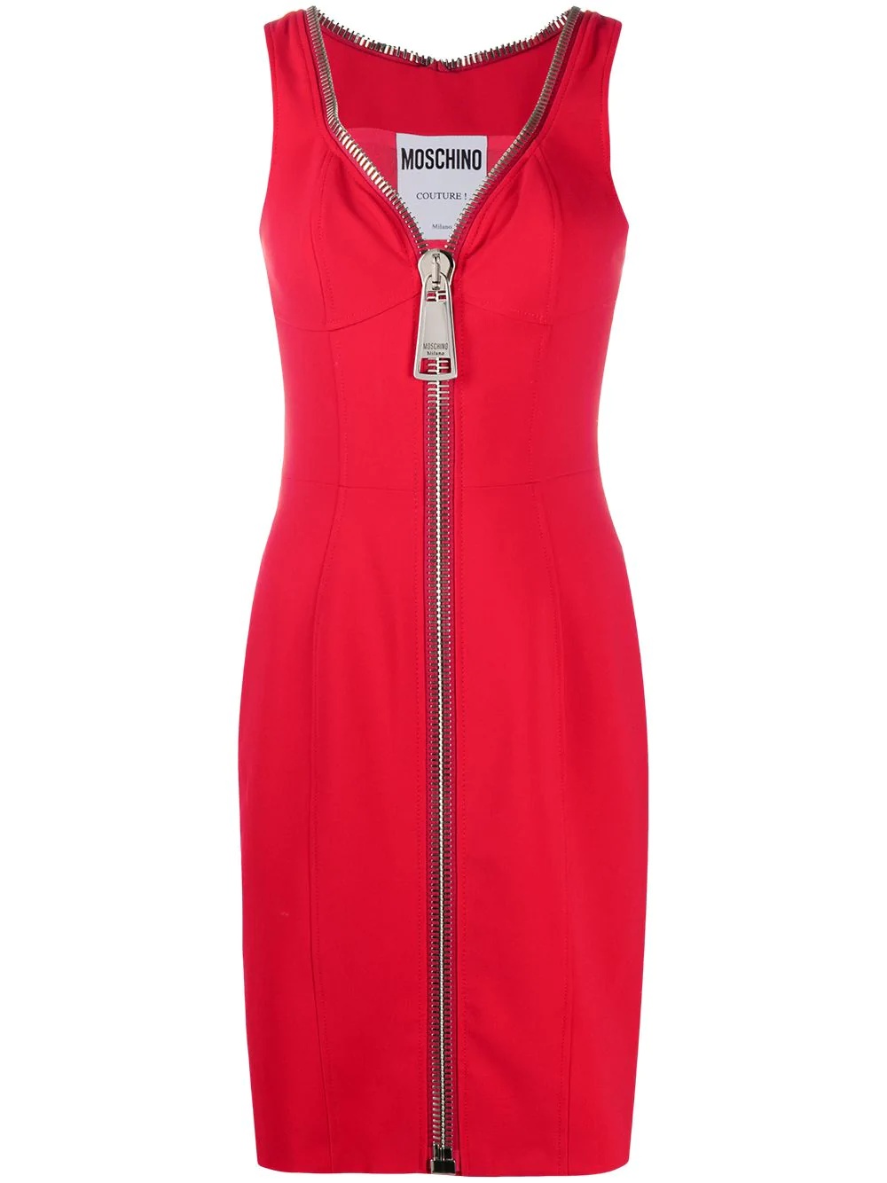 zip-up cocktail dress - 1