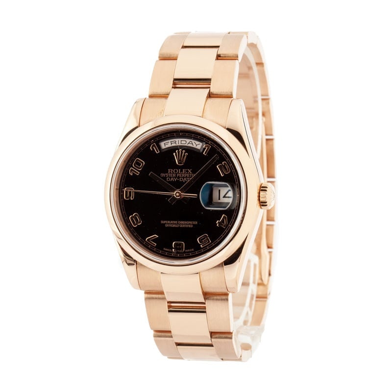 Rolex Day-Date ref 118205 Everose Gold Oyster - 2