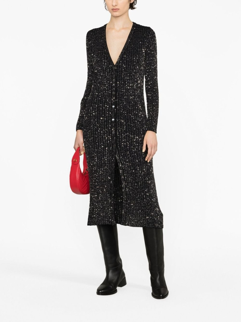 Missoni metallic-threading long-line cardigan outlook