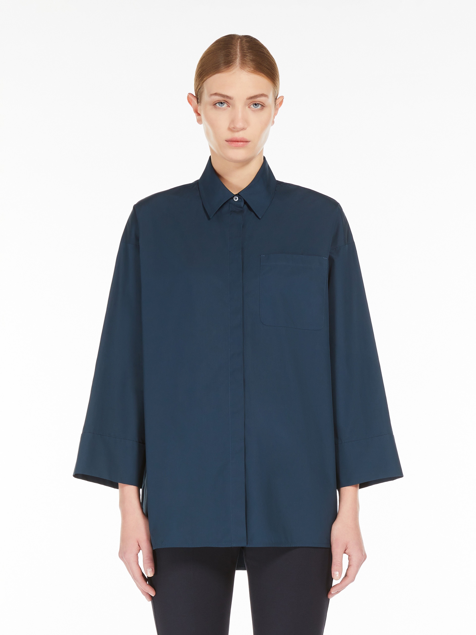 COBALTO Cotton poplin blouse - 3