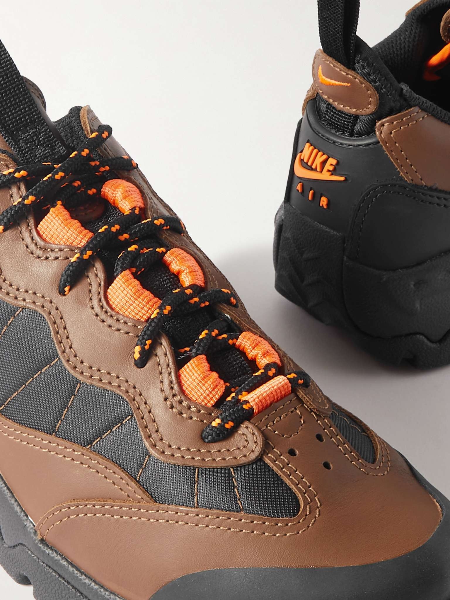 Nike ACG Air Mada Rubber-Trimmed Leather and Mesh Hiking