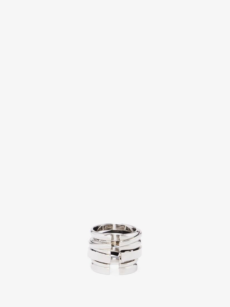 Men's Fine Accumulation Ring in Antique Silver 3