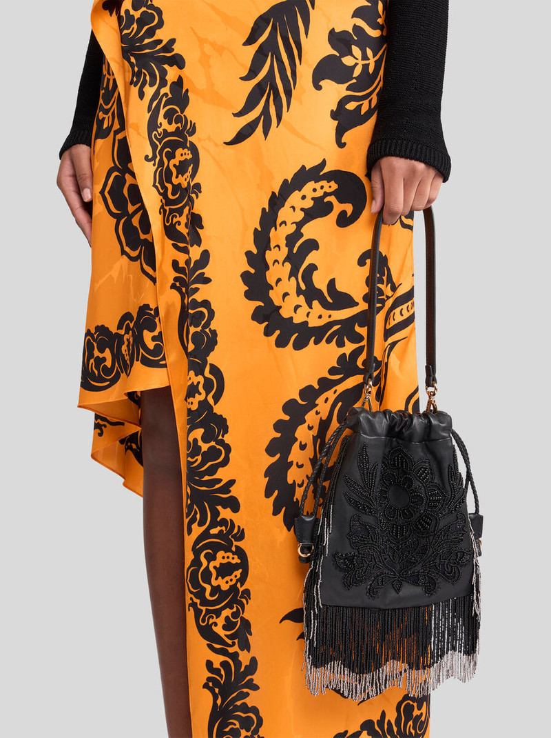 Etro SMALL KALISPERA BAG WITH PEARLS AND FRINGING outlook