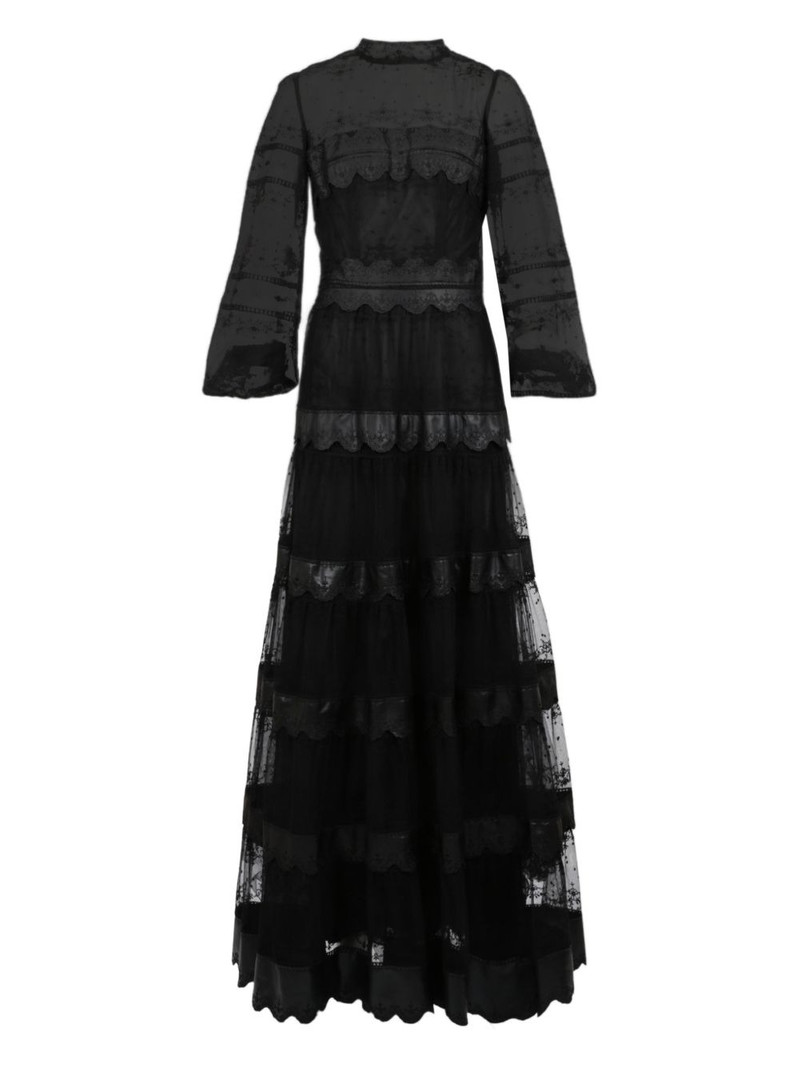 Jacey embroidered tulle gown 1