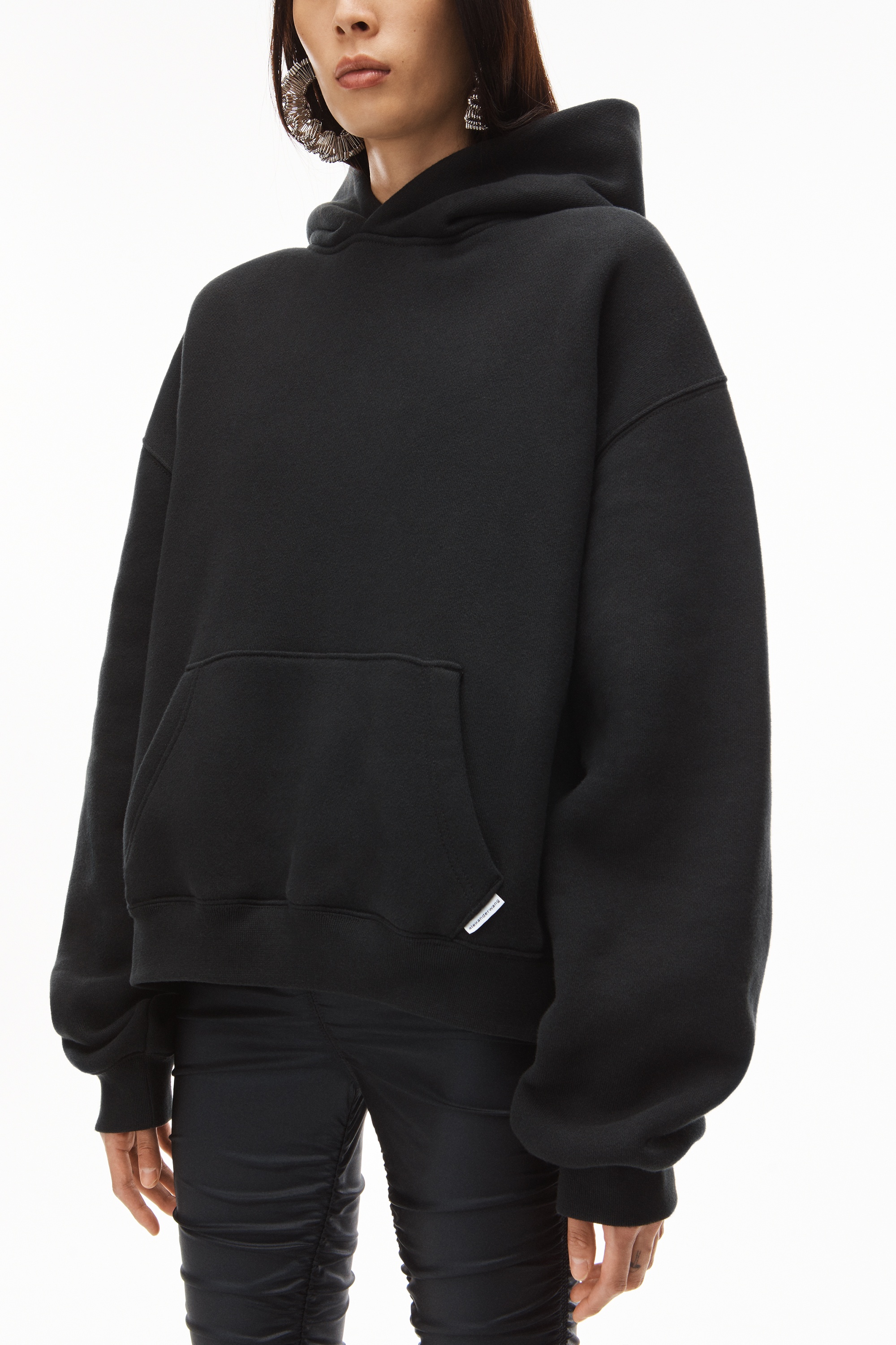 HOODIE IN DENSE FLEECE - 3