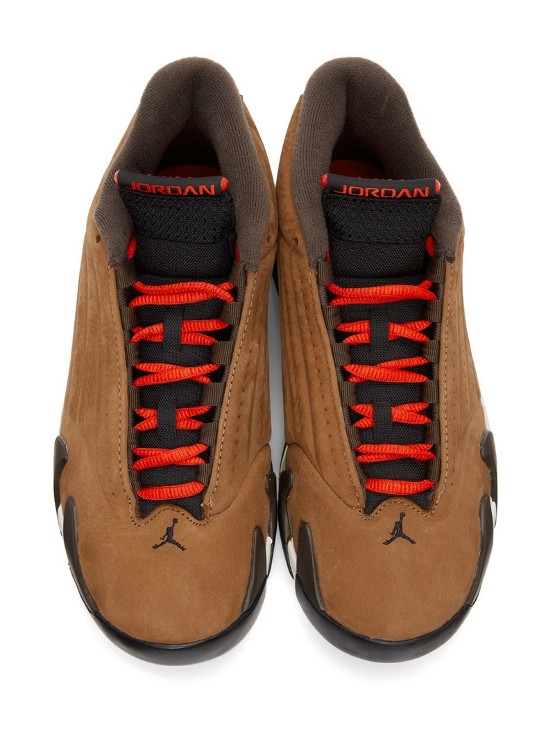 Jordan Brown Air Jordan 14 Retro Sneakers outlook