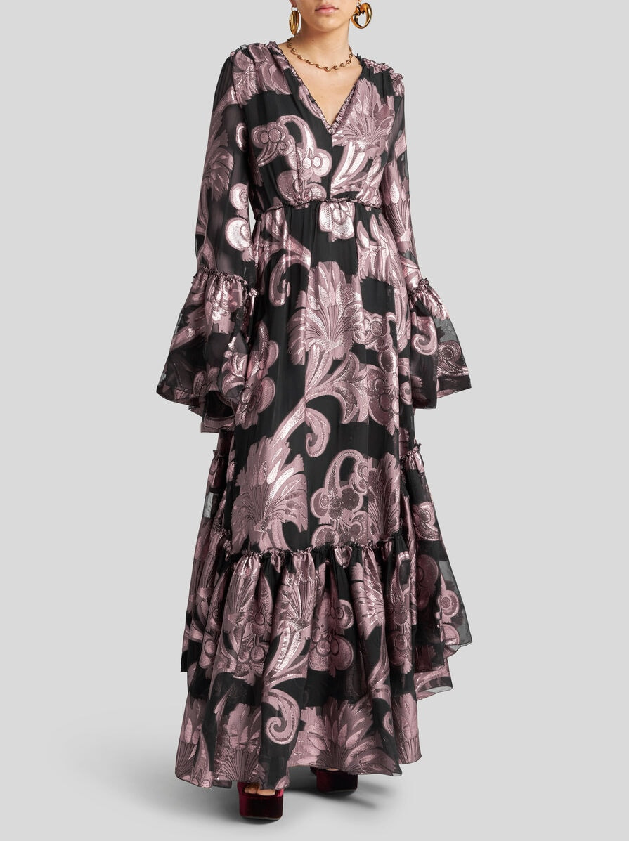LONG FIL COUPÉ DRESS - 3