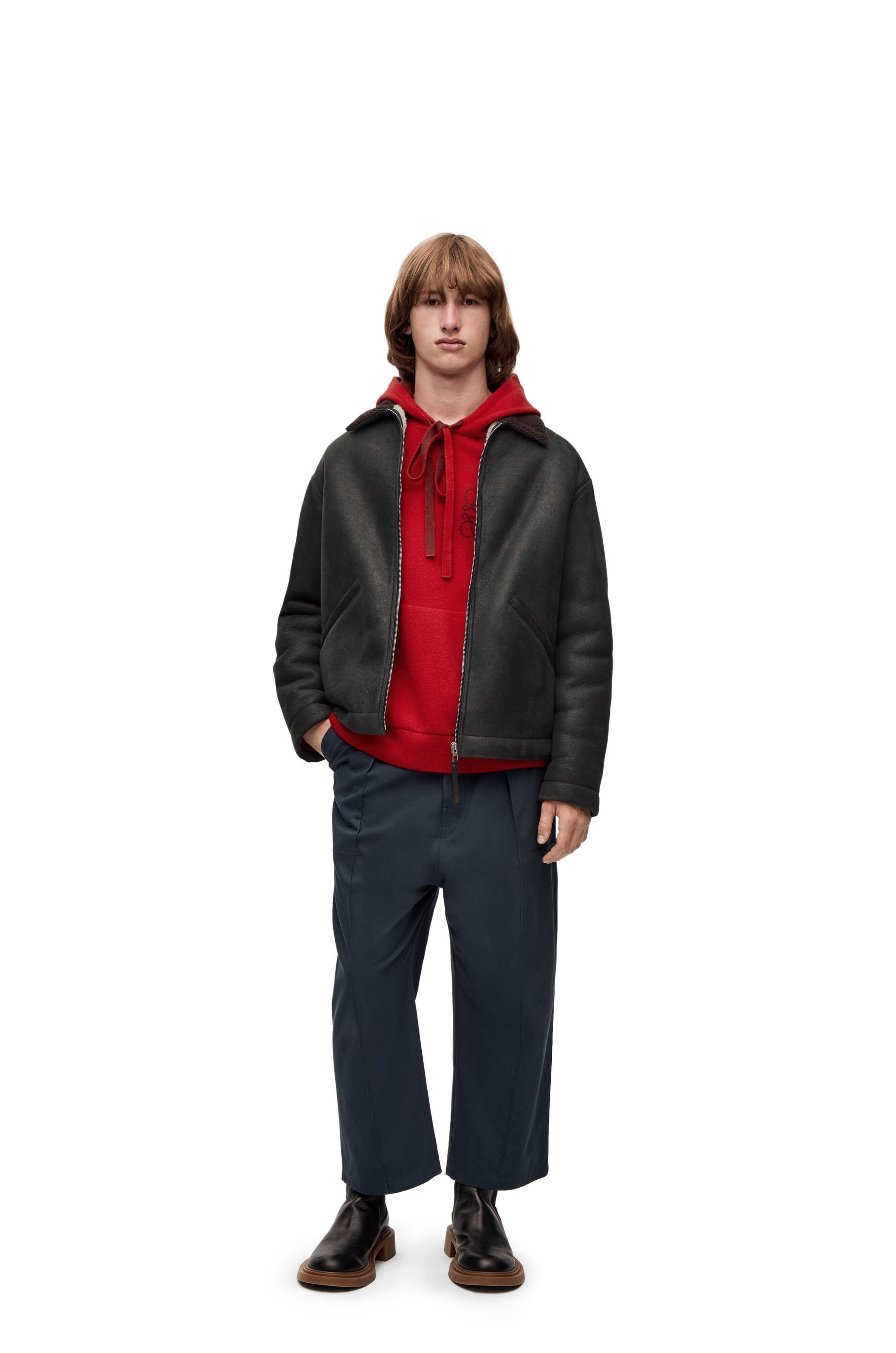 Workwear jacket in shearling - 2
