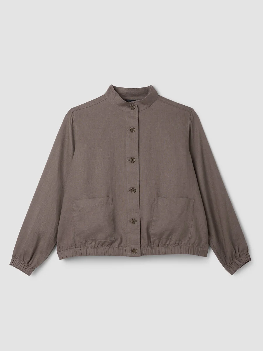 Organic Linen Flight Jacket - 1