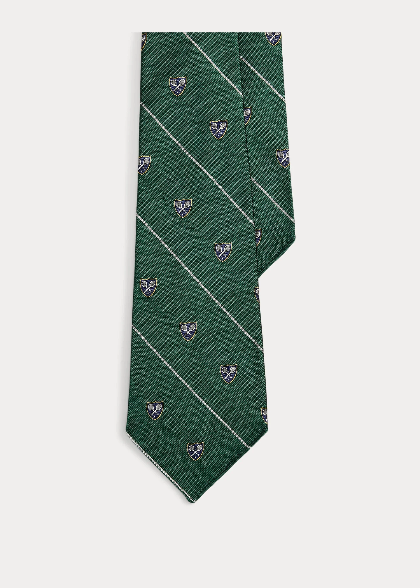 Vintage-Inspired Striped Silk Club Tie - 1