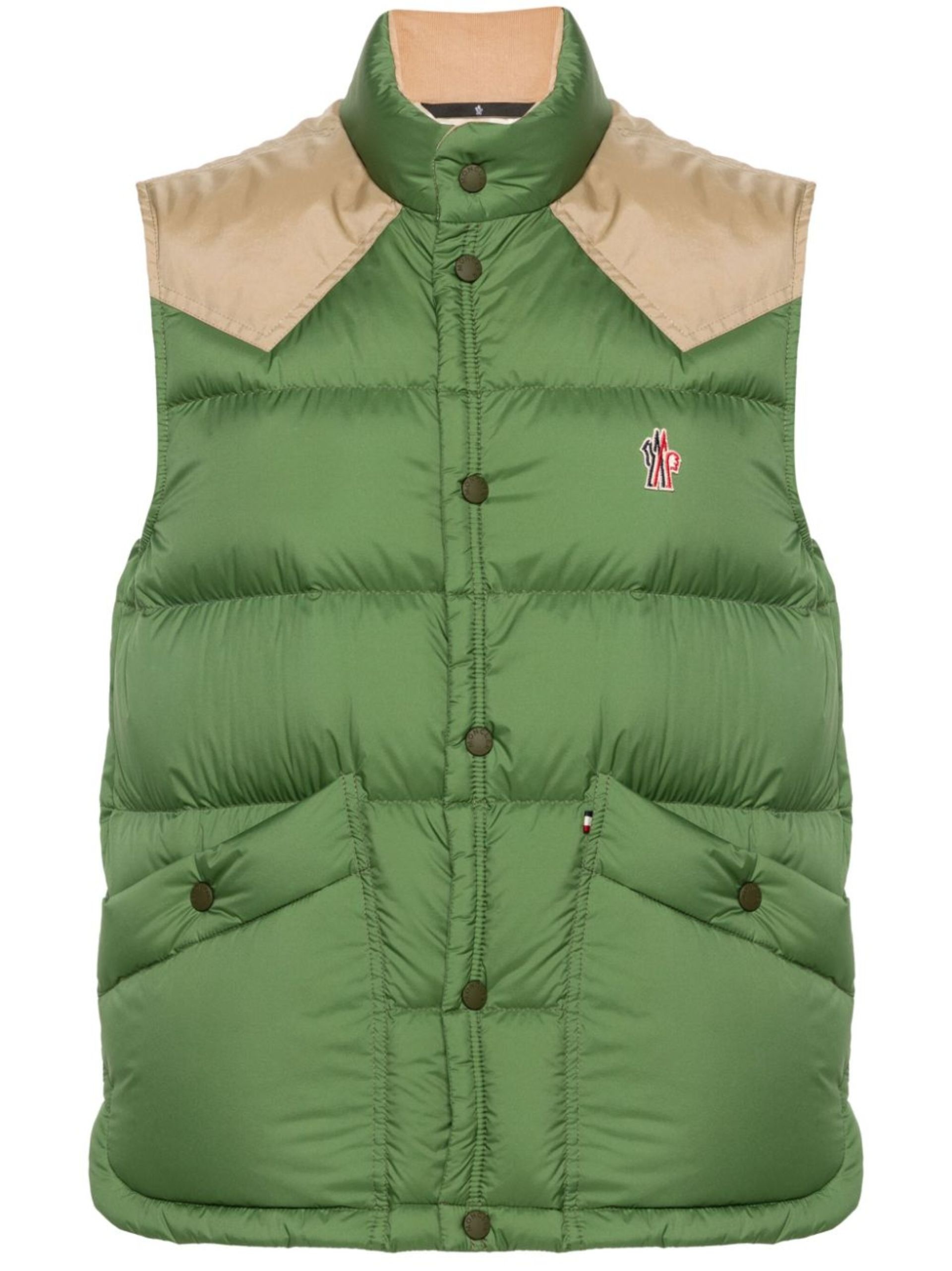 Green Veny Quilted Gilet - 1