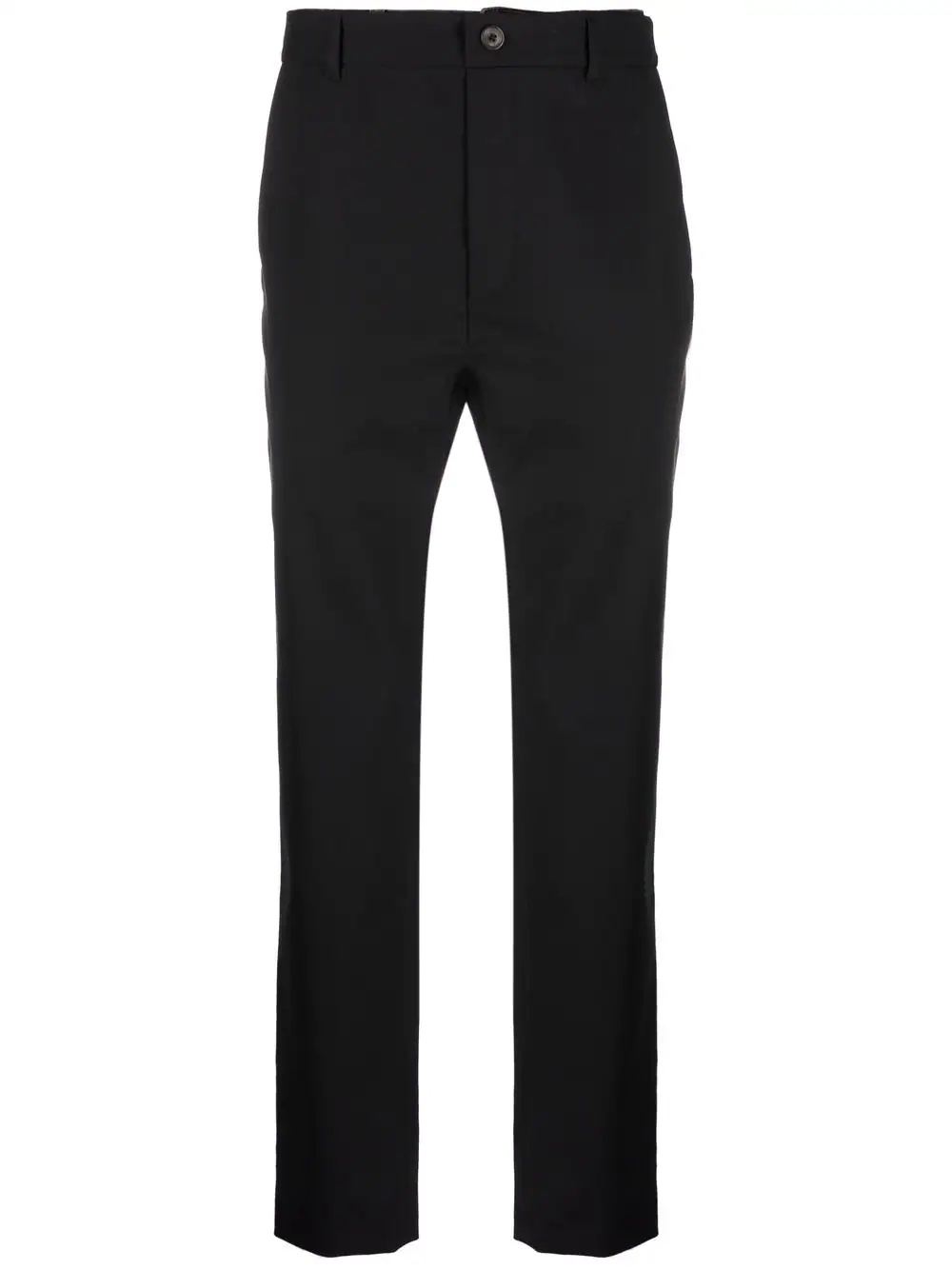 asymmetric straight-leg trousers - 1