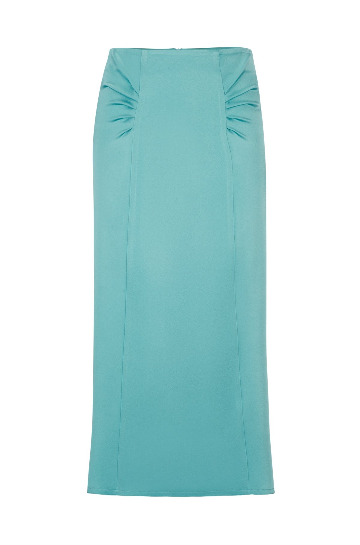 HIGH-WAISTED A-LINE SKIRT WITH GATHERED DETAILS - 1