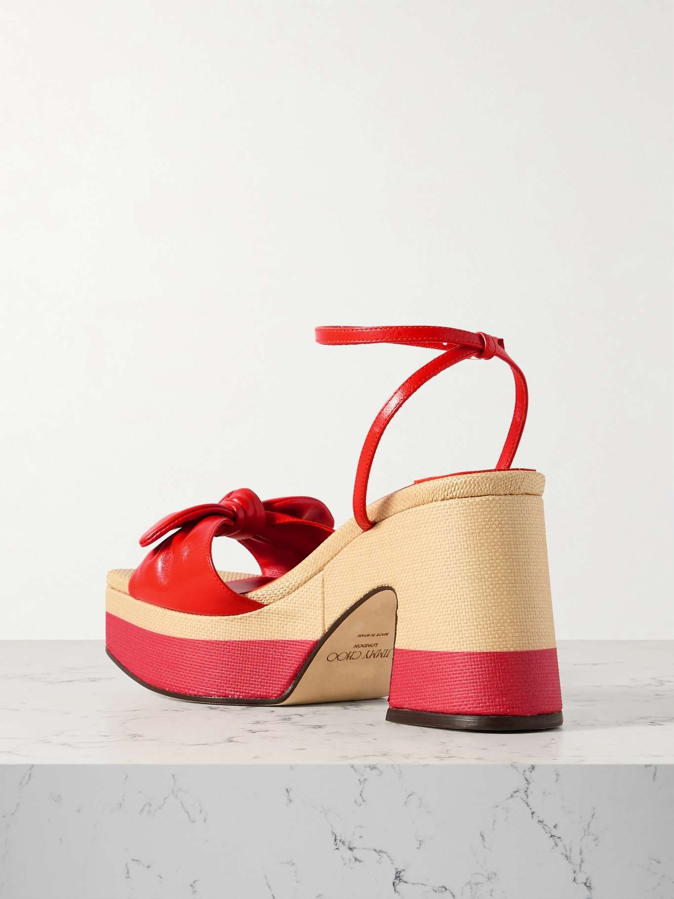 Ricia leather platform sandals - 3