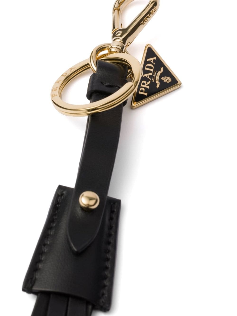leather bag charm and keychain - 2