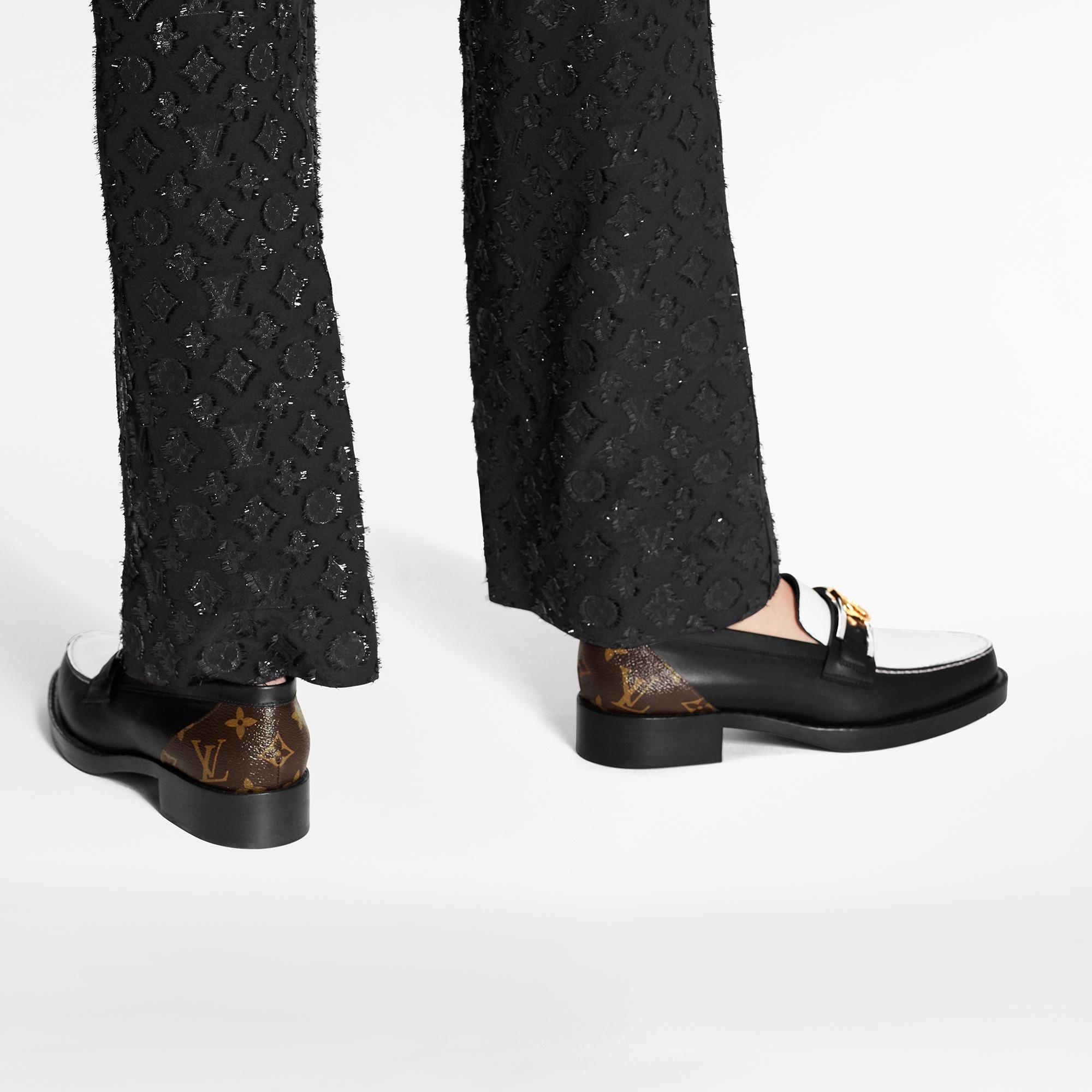 Black Pajama Pants In Monogram Lurex Jacquard - 5