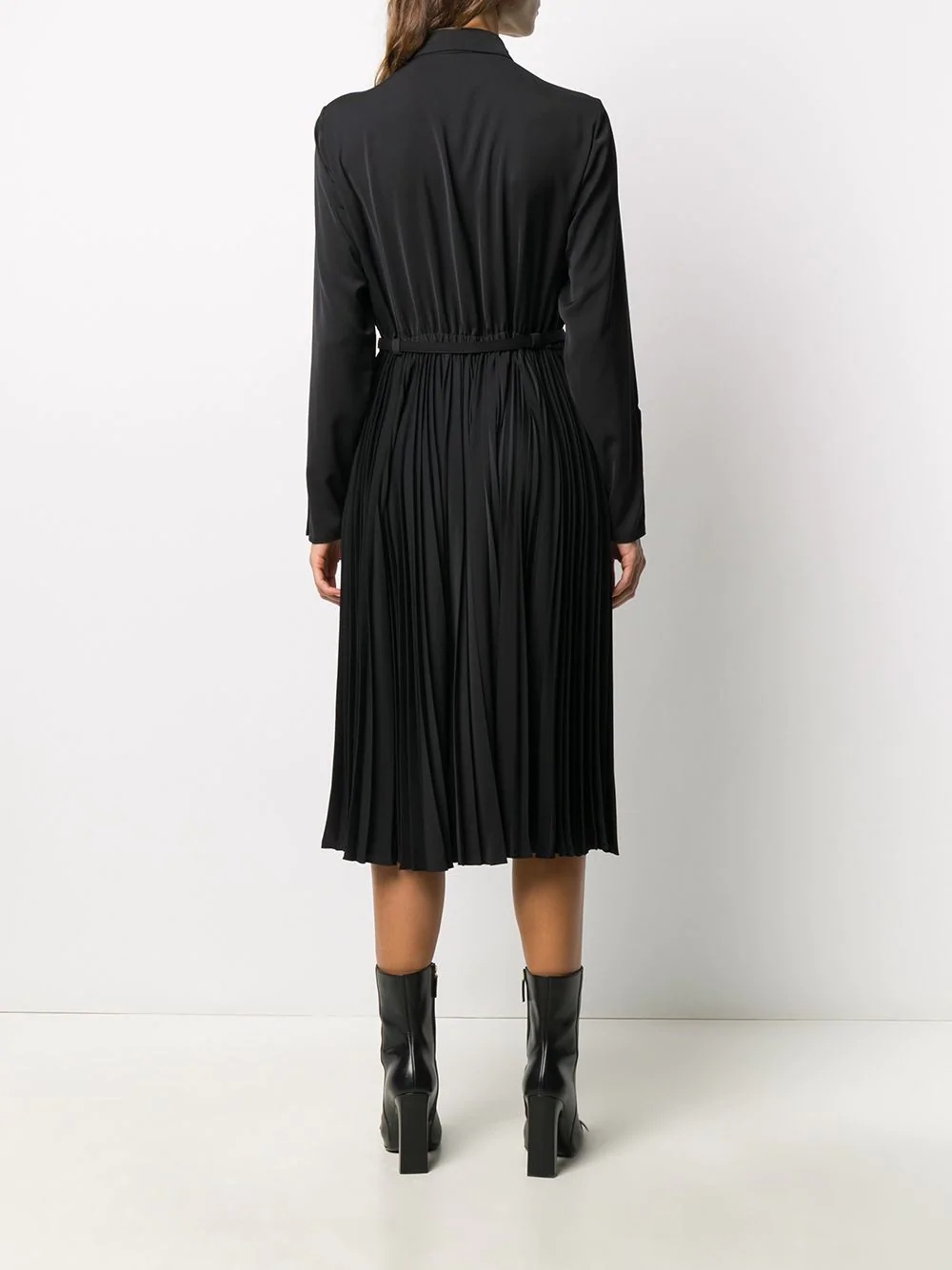 pleated shirt dress - 4