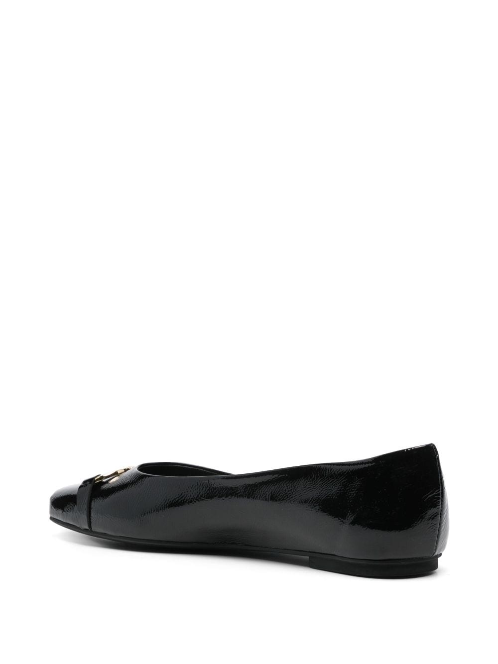 Gancini-buckle ballerina shoes - 3