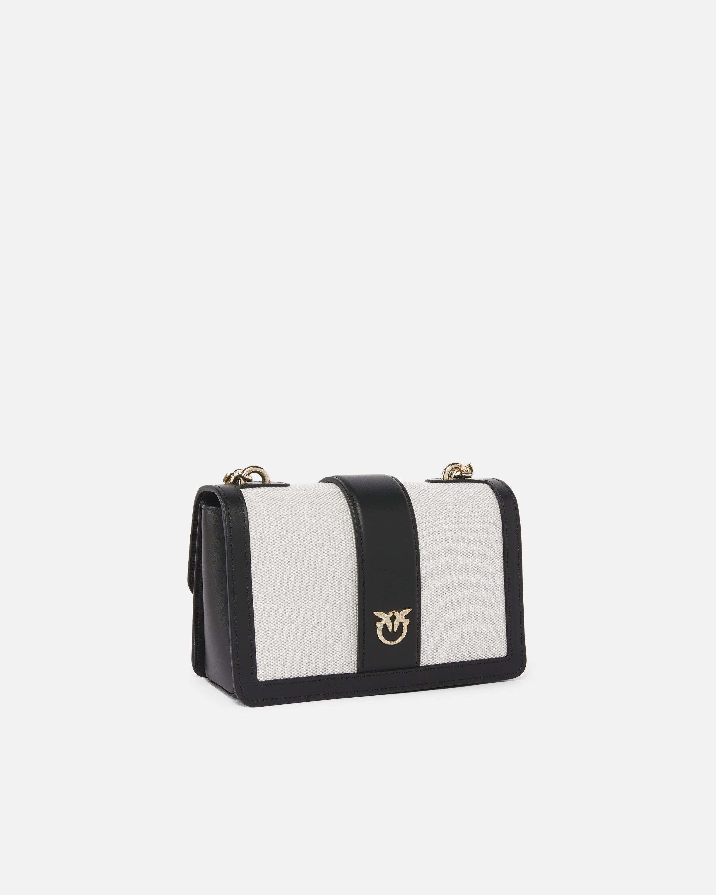 LOVE BAG MINI CROSSBODY BAG WITH LEATHER PIPING - 2