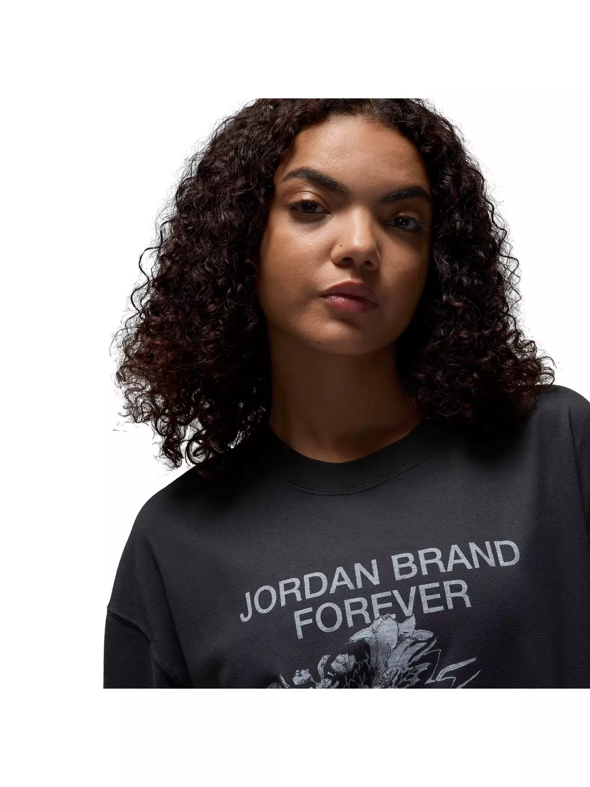 Women's Oversized Graphic T-Shirt - Black - 3