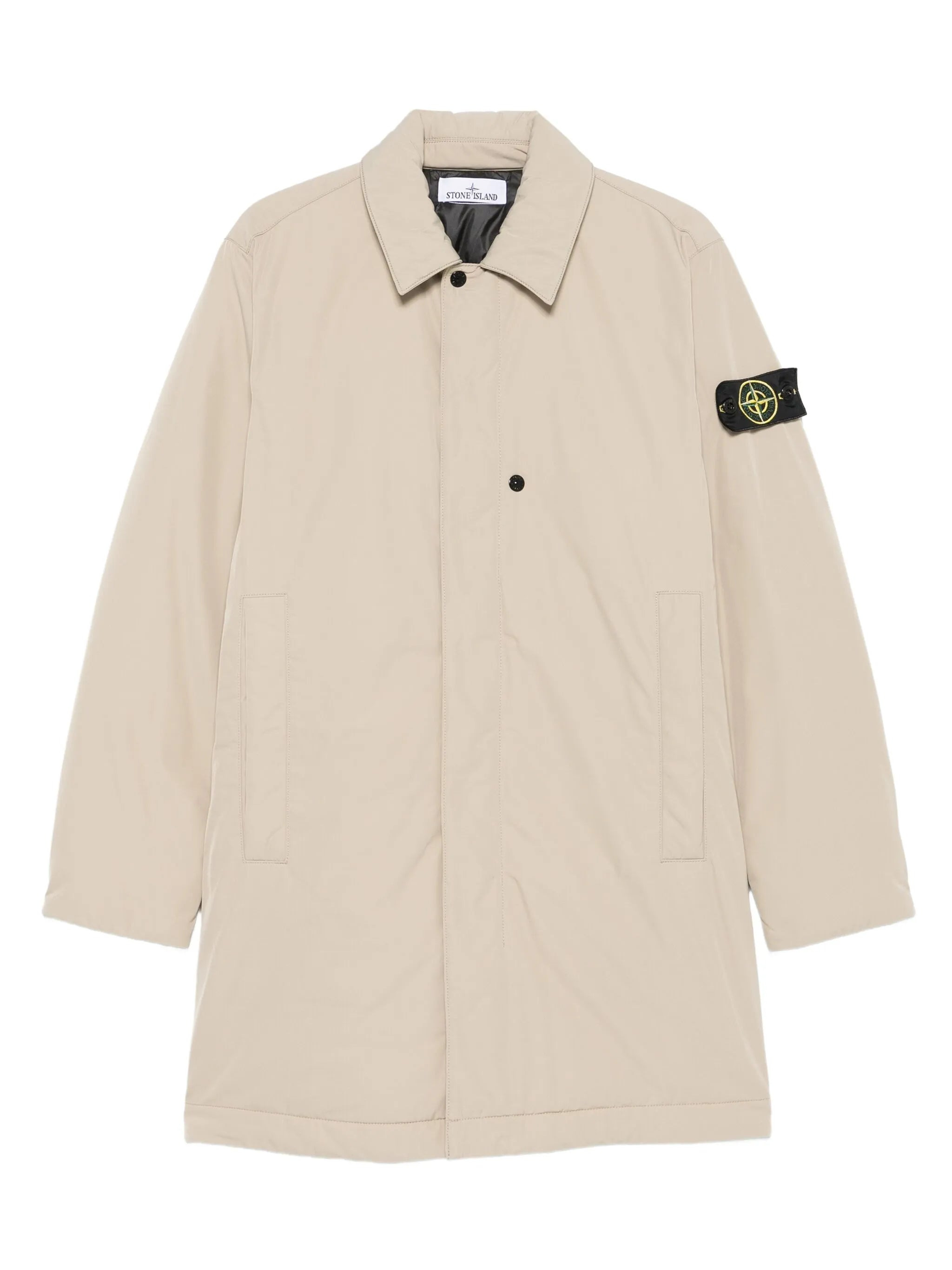 patch-pocket coat - 1