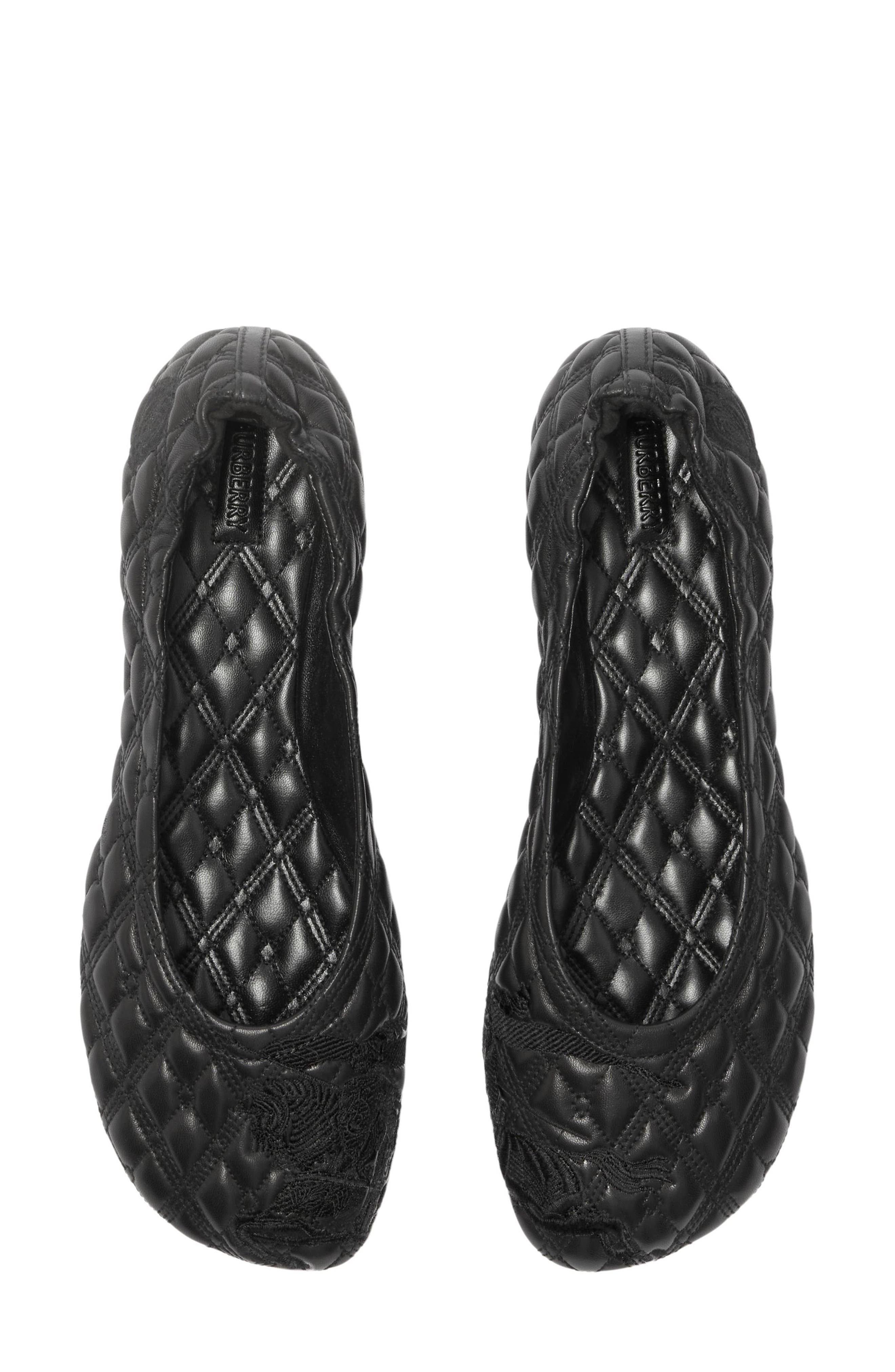 Sadler Embroidered Ballerina Flats - 4