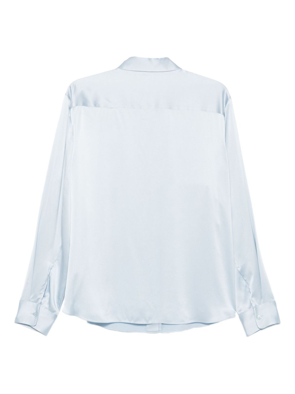 long-sleeved silk shirt - 2