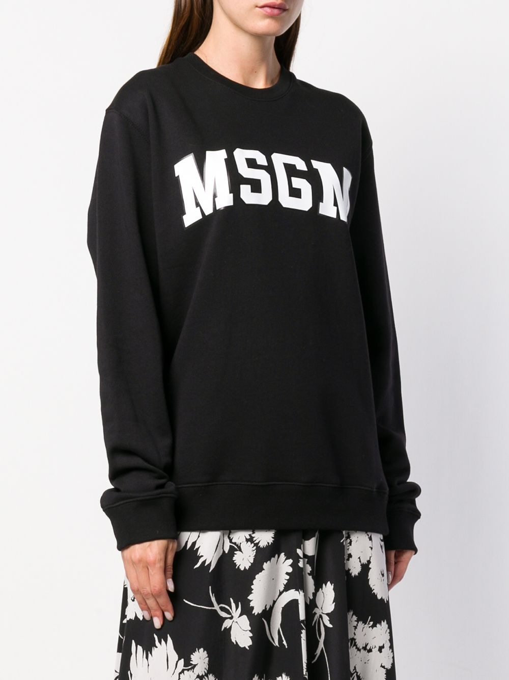 logo patch sweater - 3
