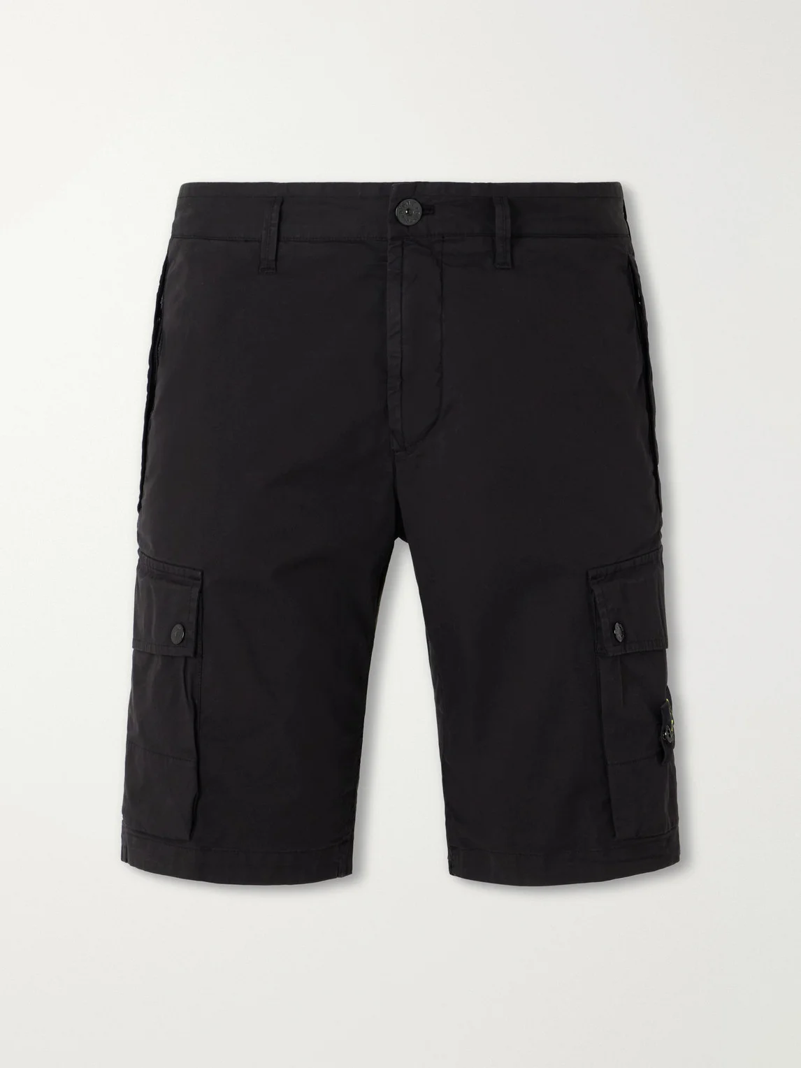 Straight-Leg Cotton-Blend Twill Cargo Shorts - 1