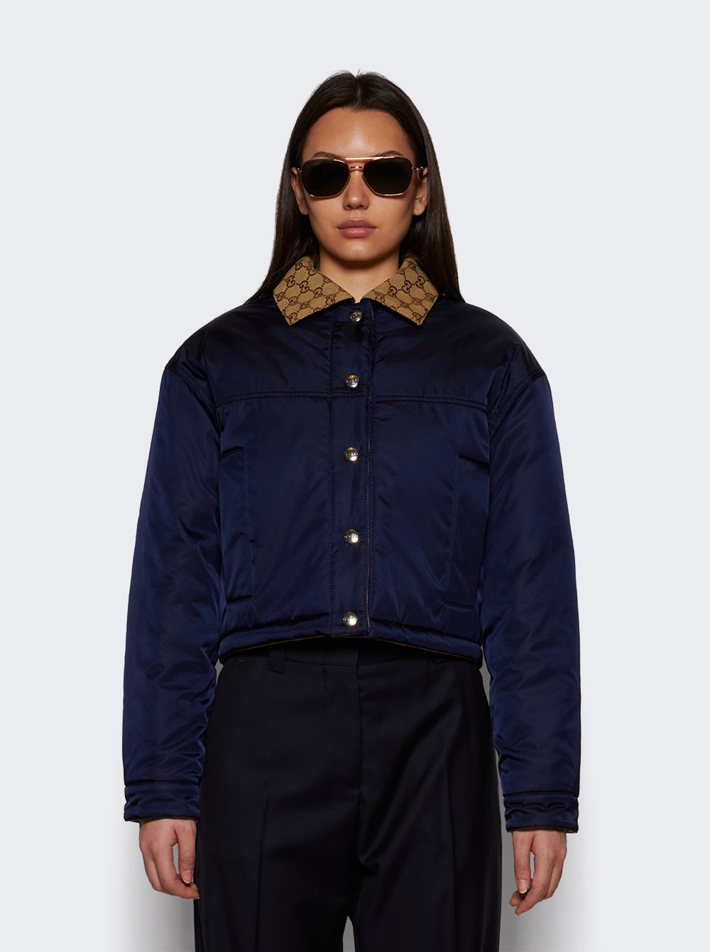 Bomber Gabardine Jacket Royal - 2