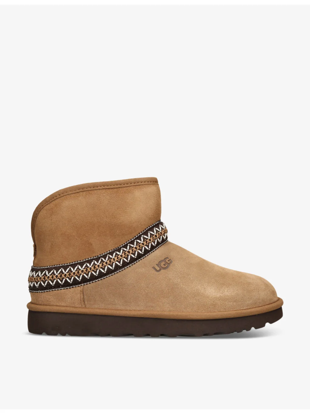 Classic Mini Crescent suede and shearling boots - 1