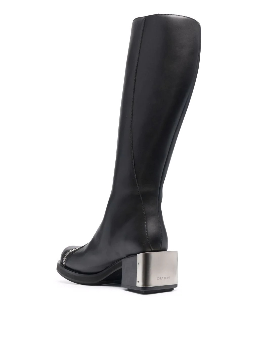 knee-high zip-up riding boots - 3