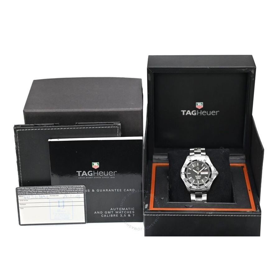 Pre-owned Tag Heuer Aquaracer Automatic Black Dial Men's Watch WAF2010 - 6