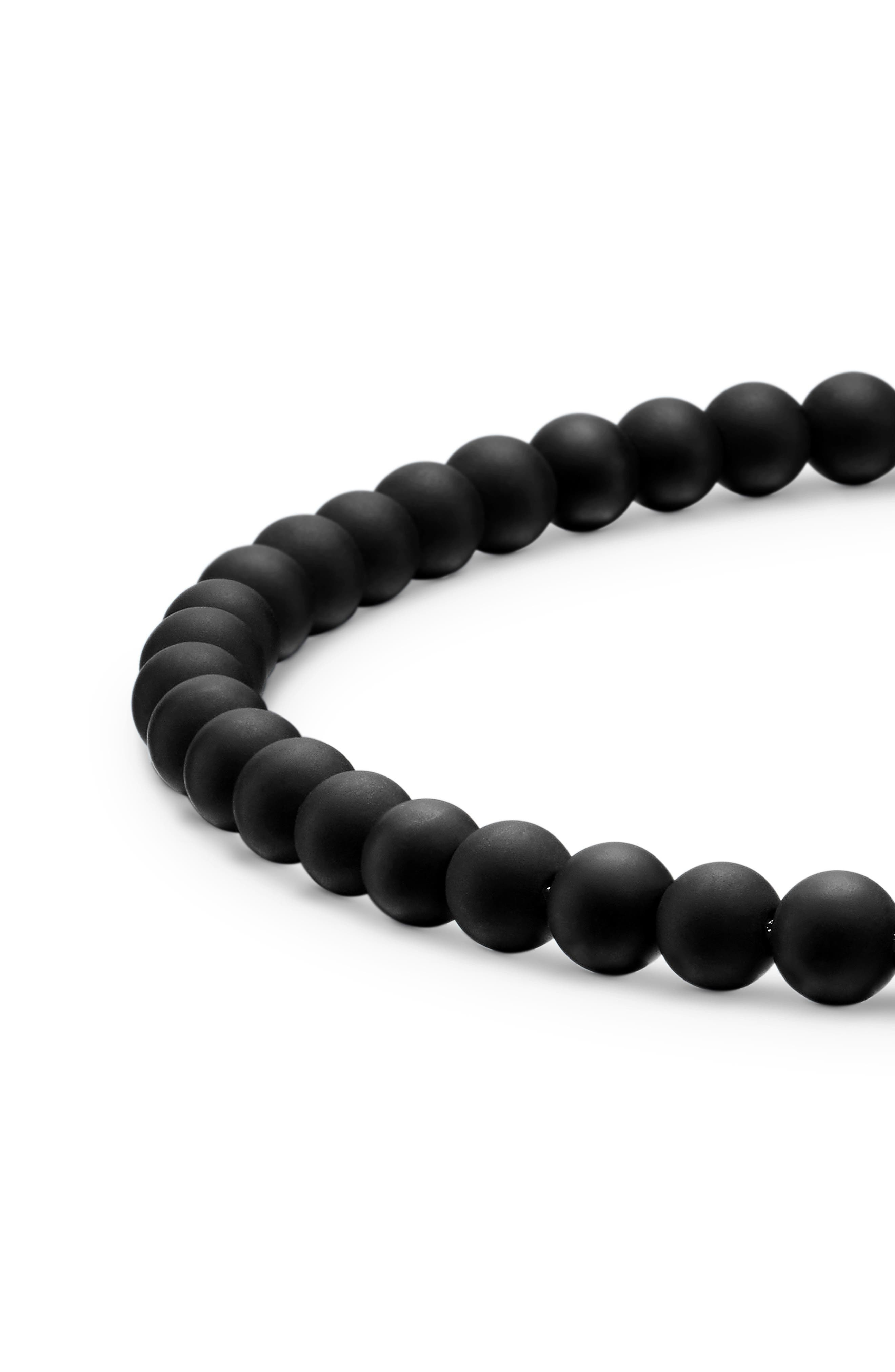 David Yurman Men's Spiritual Beads Bracelet in Black Onyx at Nordstrom - 4