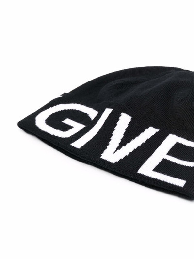 Givenchy intarsia-knit wool beanie outlook