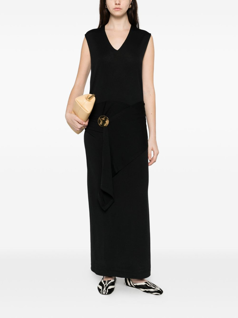 Jil Sander V-neck draped maxi dress outlook