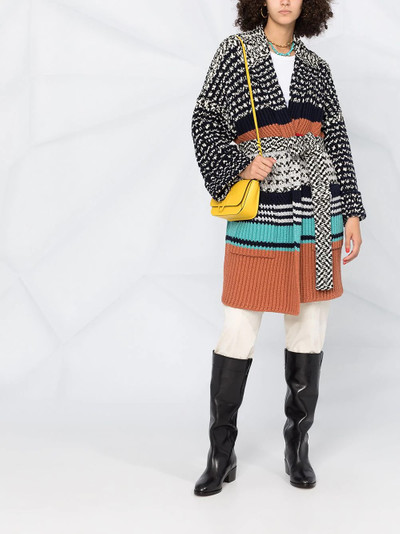 Missoni belted knit coat outlook