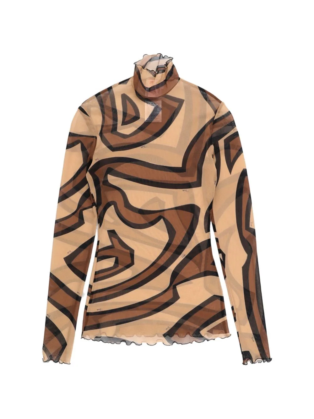 labirinto-print long-sleeve top - 1
