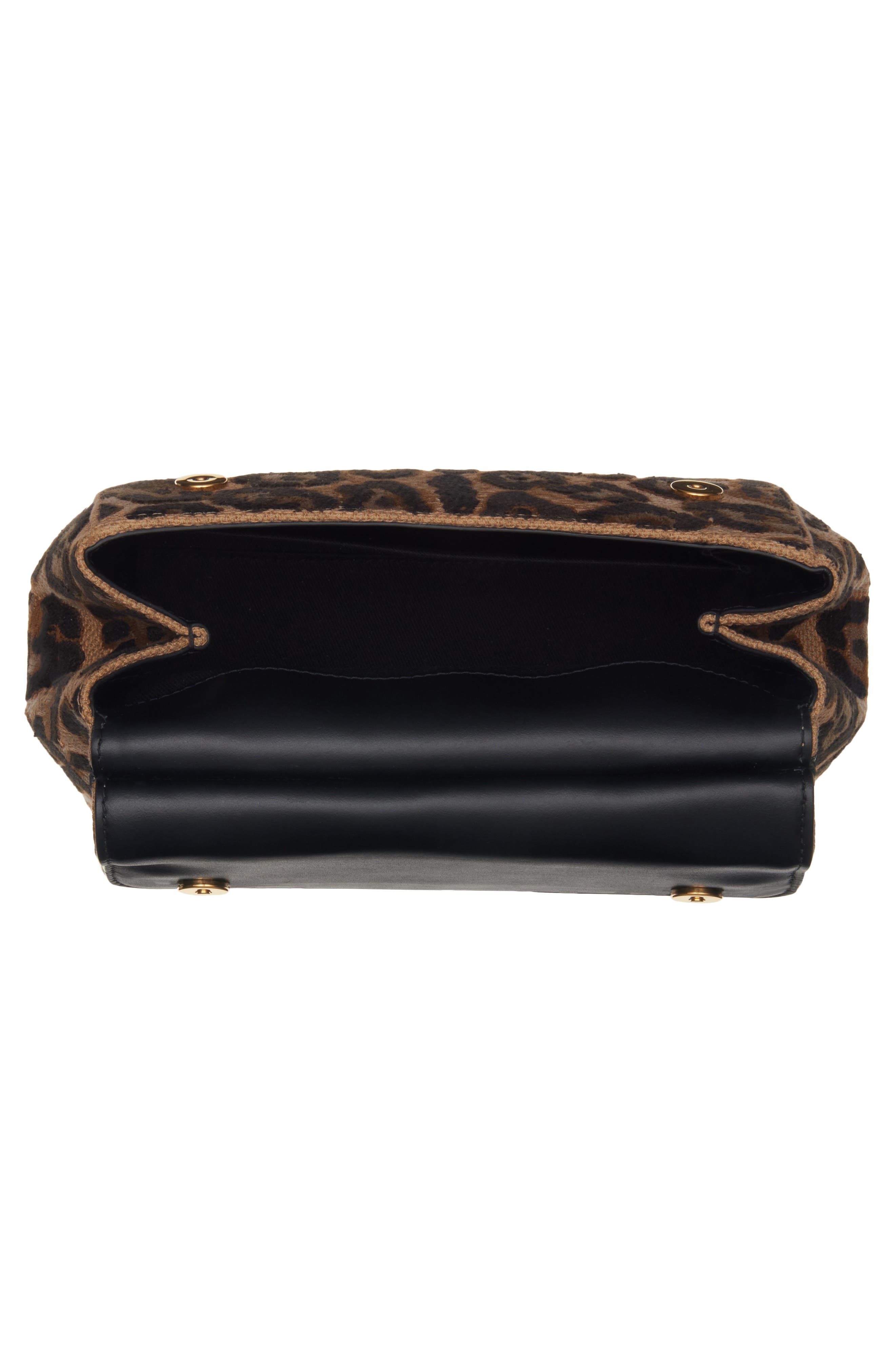 Dolce&Gabbana Sicily Jacquard Handbag in Leopard/nero at Nordstrom - 3