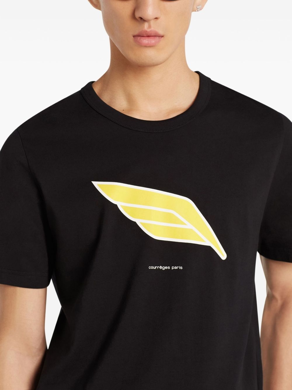wing-print T-shirt - 4