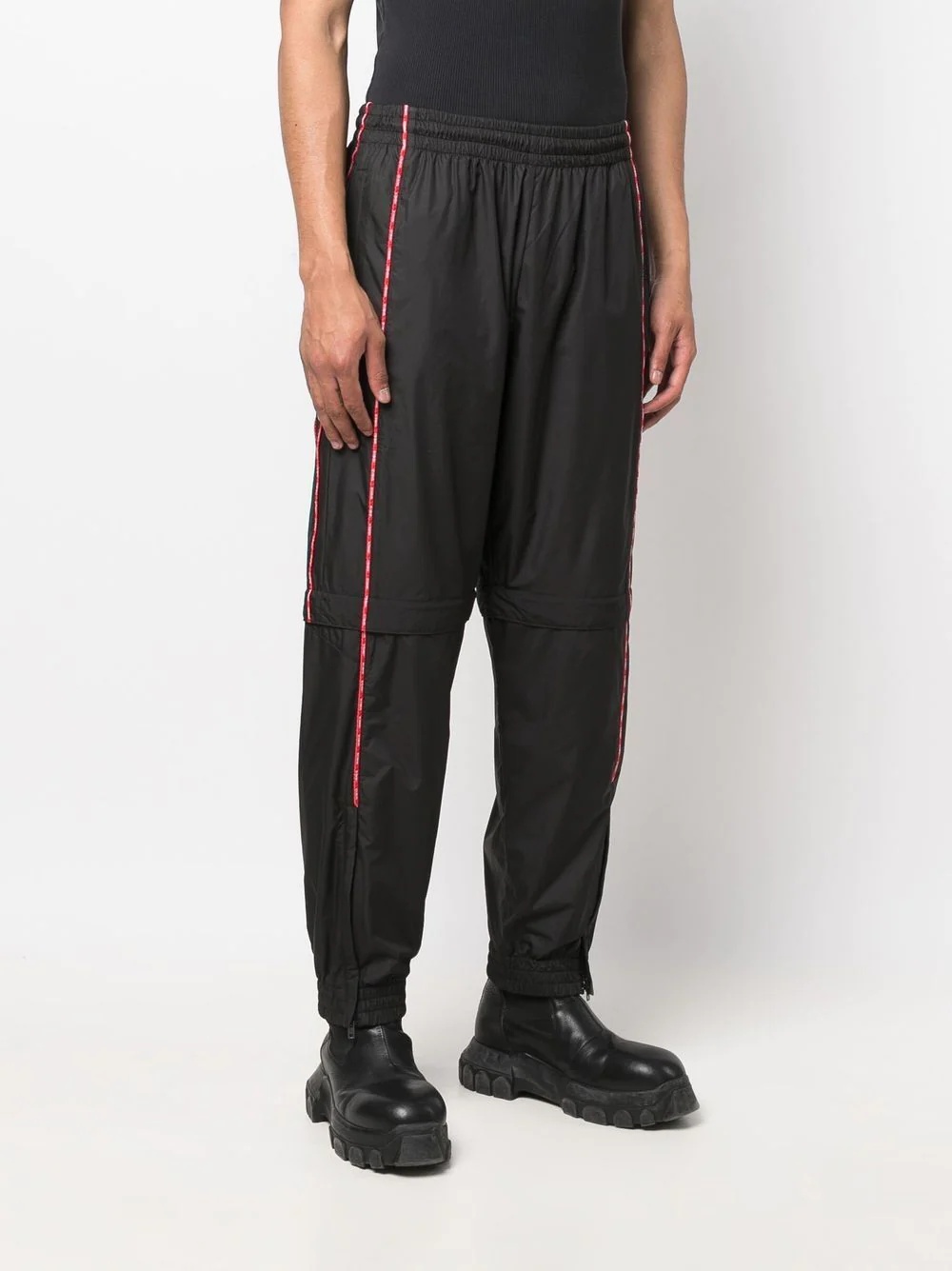 side-stripe track pants - 4