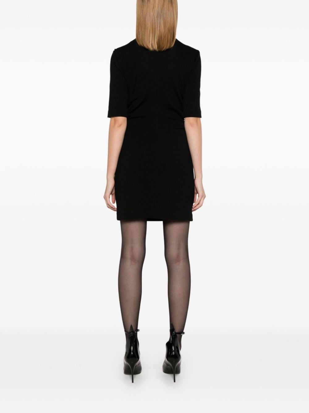 ruched mini dress - 4