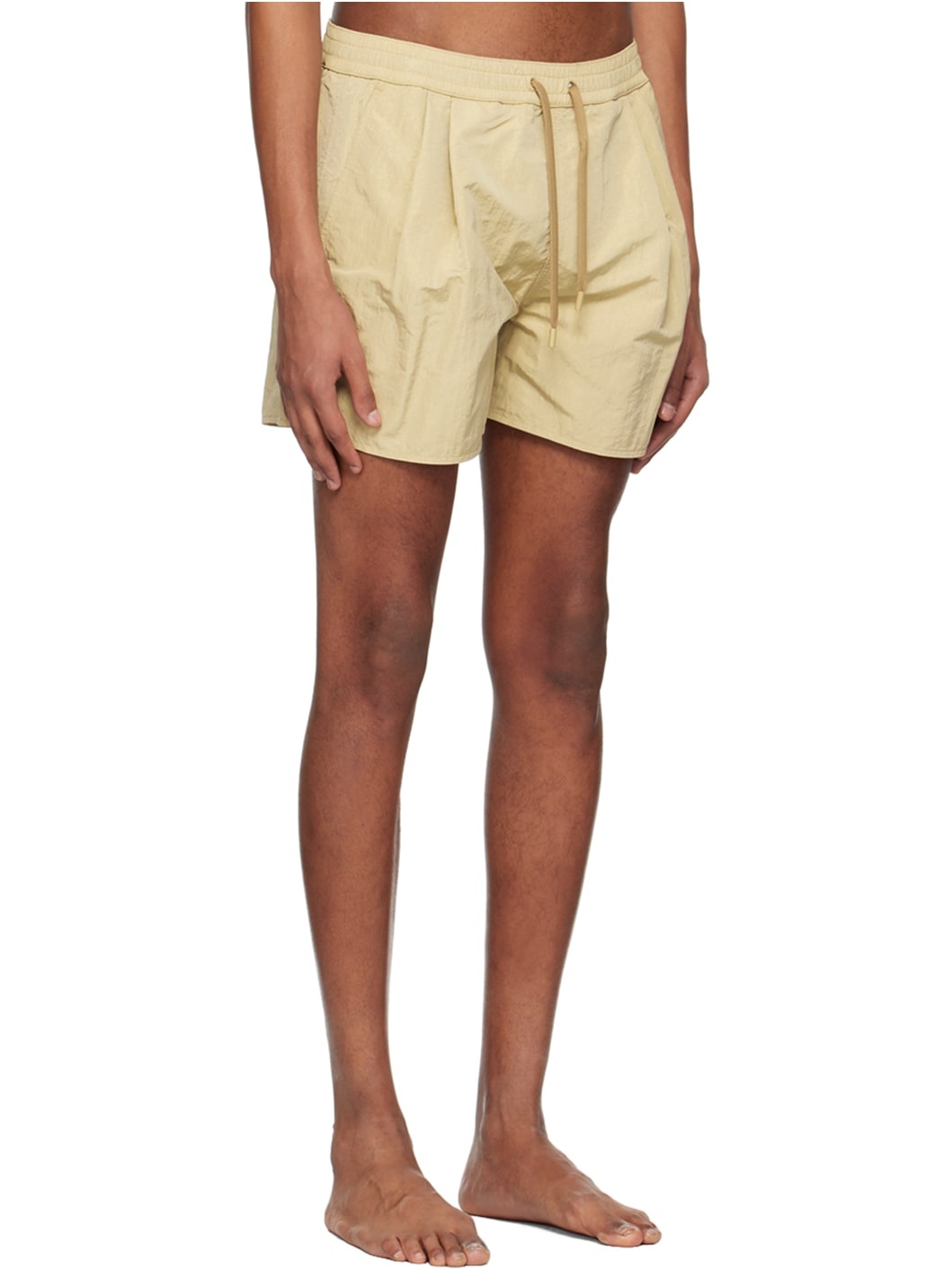SSENSE Exclusive Beige Drawstring Swim Shorts - 2